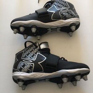 UNDER ARMOUR Mens Black Cleats Soccer Size 7
